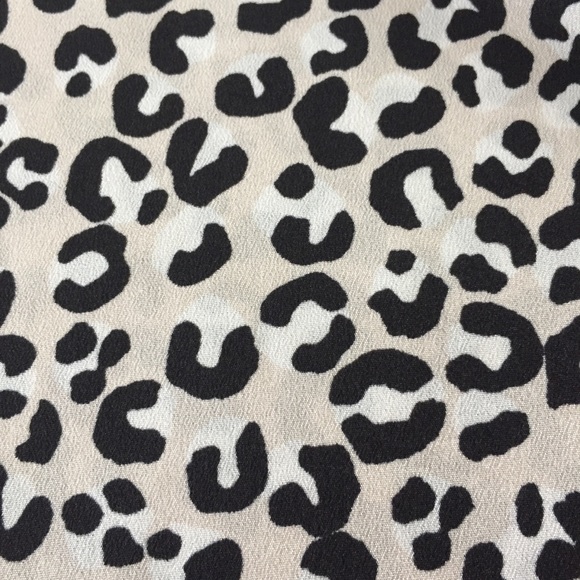 DKNY Leopard Animal Print Flutter Sleeve Top Tank Sleeveless Small - Picture 5 of 7